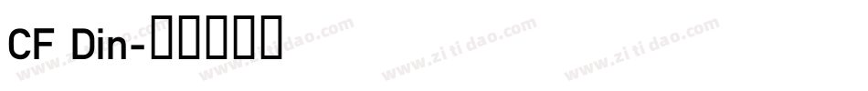 CF Din字体转换